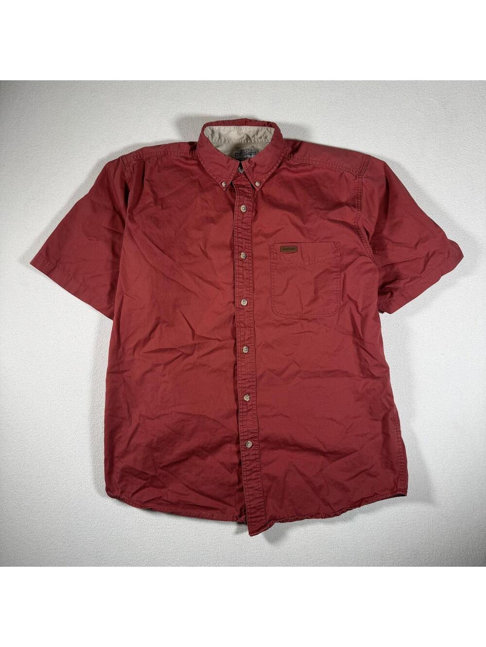 Vintage Carhartt Heavy Weight Short Sleeve Camp Button Up